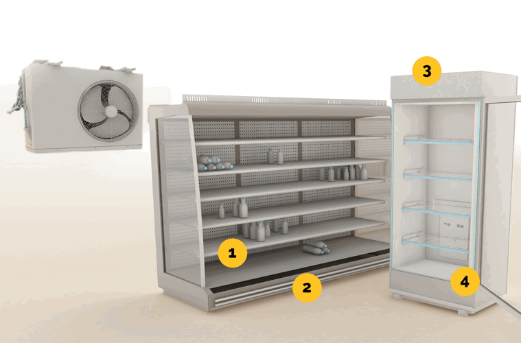 Plastic profile for the refrigeration industry